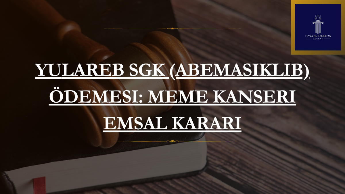 Yulareb SGK (Abemasiklib) Ödemesi: Meme Kanseri Emsal Kararı